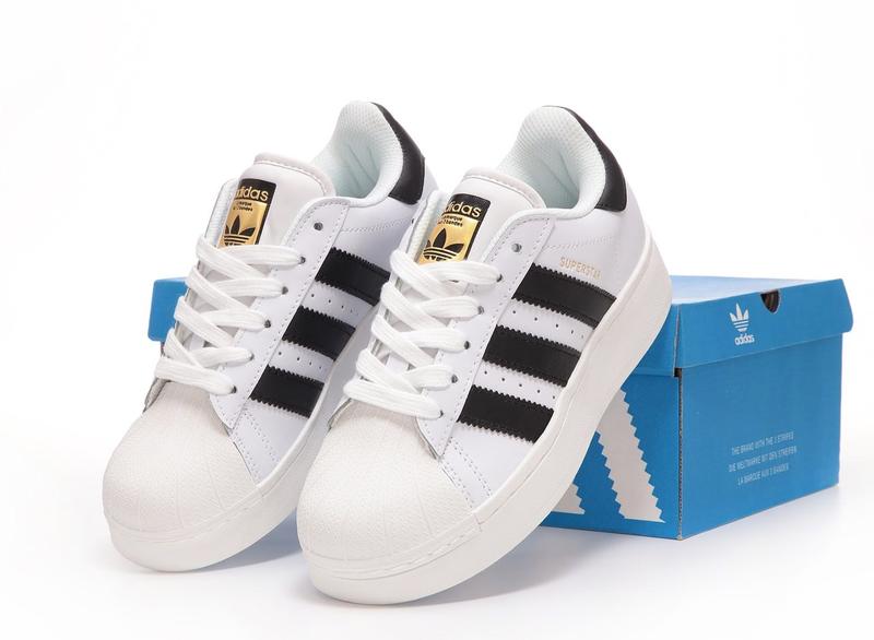 Жіночі кросівки адідас на платформі білі adidas superstar platform ...