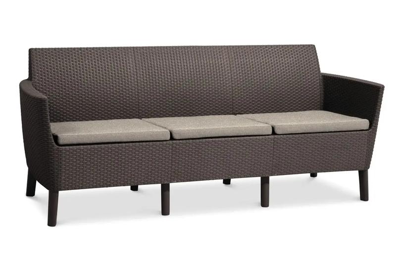 Диван трехместный для сада и террасы keter salemo 3 seater sofa 244095 ...