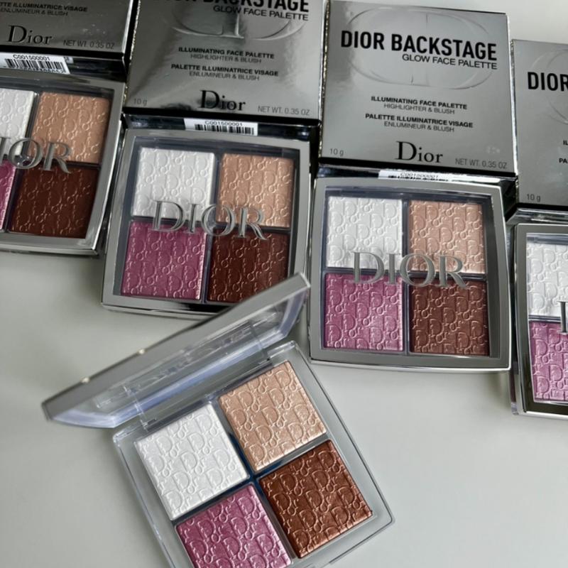Палитра хайлайтеров dior backstage glow face palette highlight&blush ...