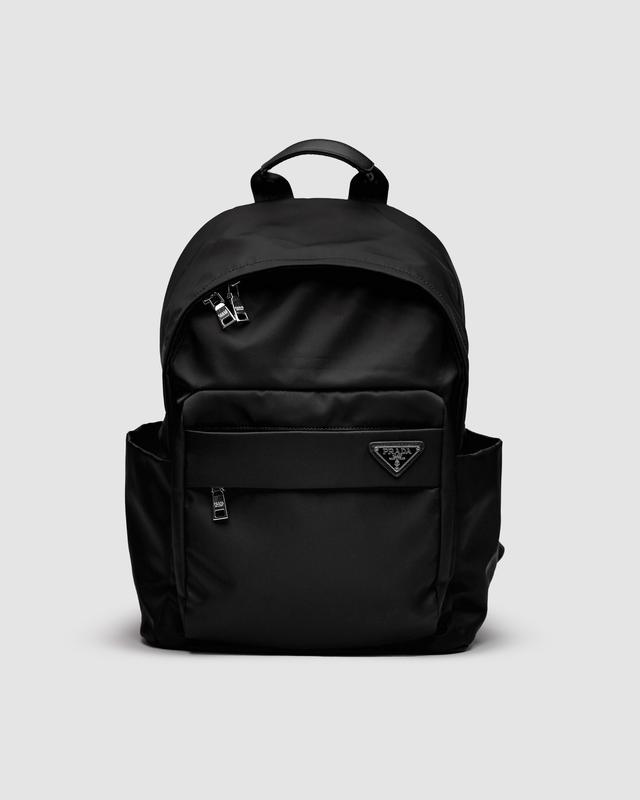 Nylon leather backpack on sale