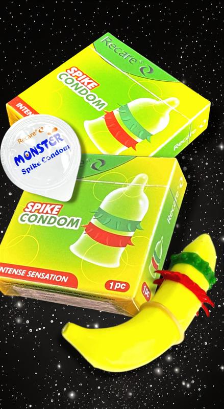 Презерватив recare spike condon с двойными усиками (упаковка 1шт ...