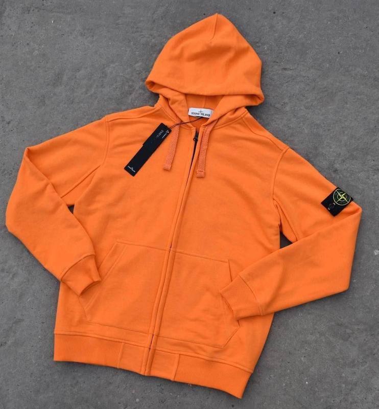 Zip hoodie orange sale