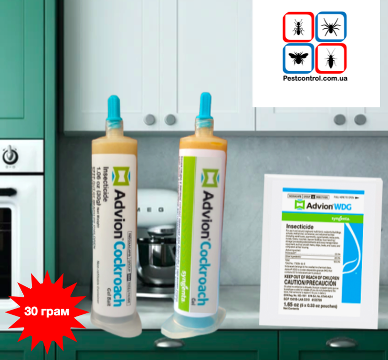 Отрута від тарганів advion cockroach gel (30 грам) — ціна 490 грн у ...