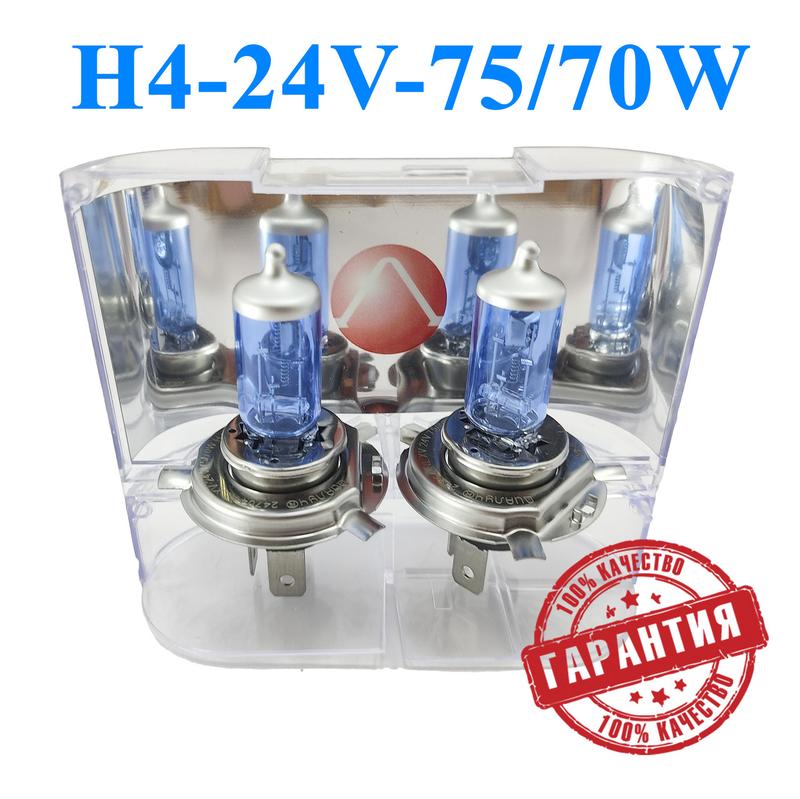 Штатные лампы цоколь h4 24v вольт 75/70w ватт p43t. лампы с эффектом ...