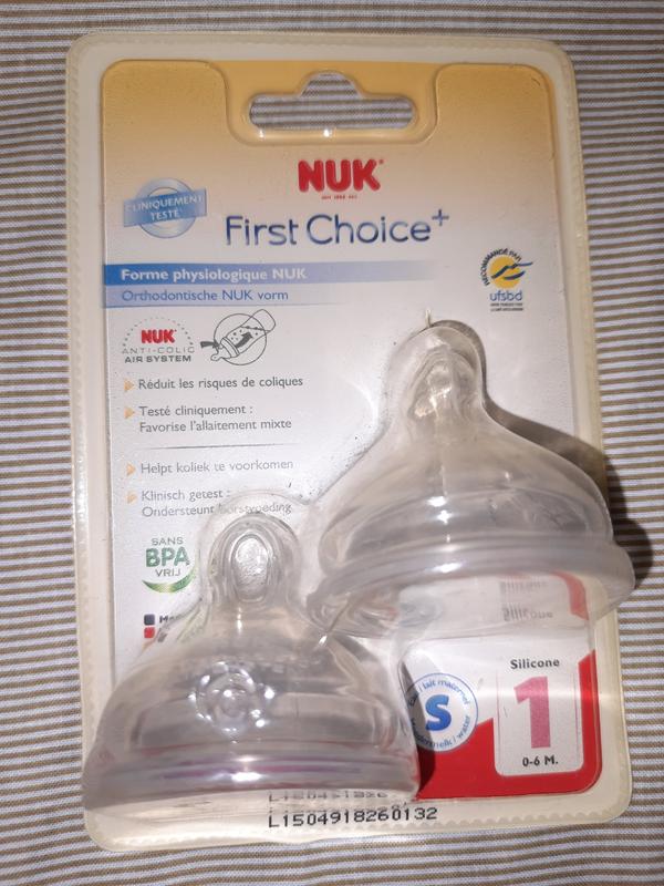 Силіконові соски на пляшечку для годування nuk — ціна 50 грн у каталозі ...