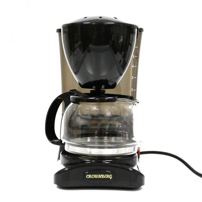 Капельная кофеварка crownberg cb 1563 800w со стеклянной колбой — цена ...