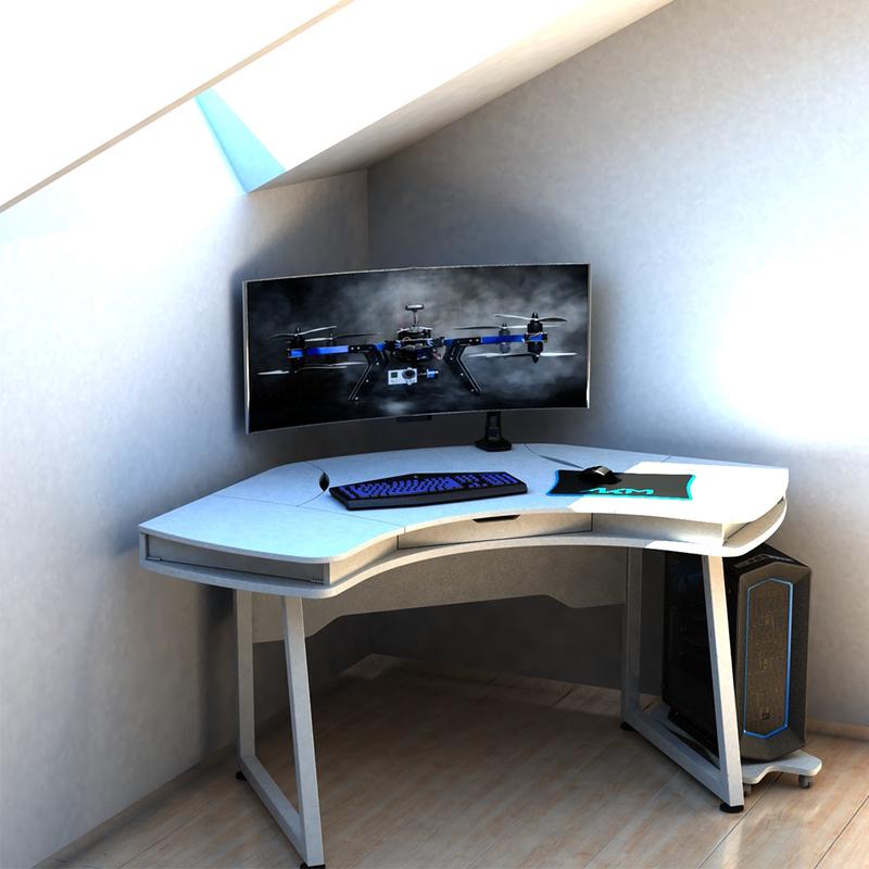 Геймерский компьютерный стол угловой xgamer copter white — цена 13800 ...