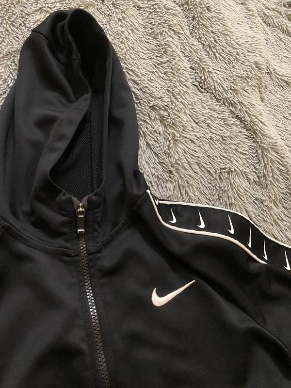 Nike tape swoosh hoodie hotsell
