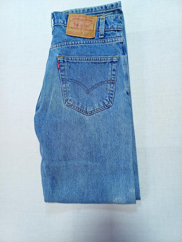 Джинсы vintage винтажные талия 80 см levis 505 regular fit straight leg ...