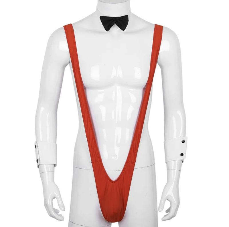 Мужской купальник монокини красный тематический — цена 129 грн в ...