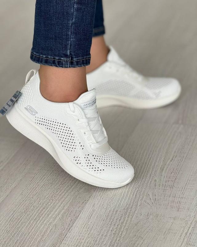 Skechers dual lite white best sale