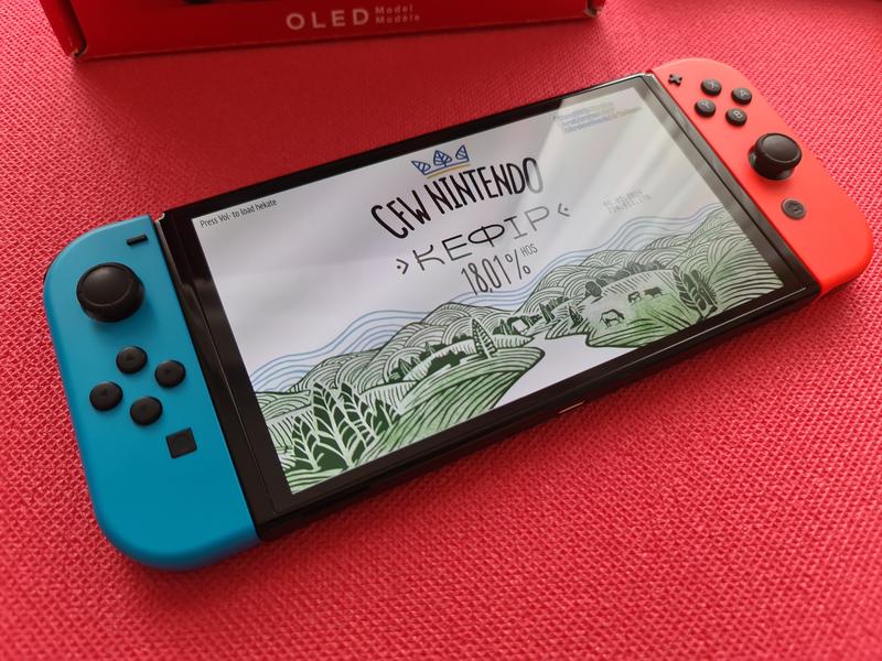 Прошитая nintendo switch oled 64+128 kefir (чипированая) — цена