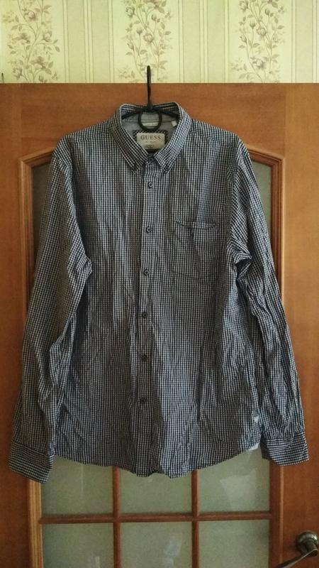 Мужская рубашка сорочка guess (l-xl) оригинал редкая модель — цена 650 ...