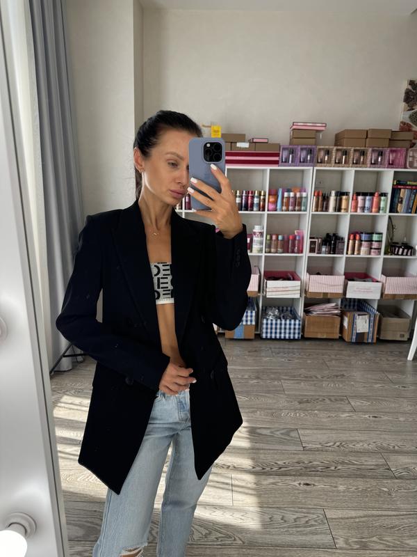 Massimo dutti black blazer deals