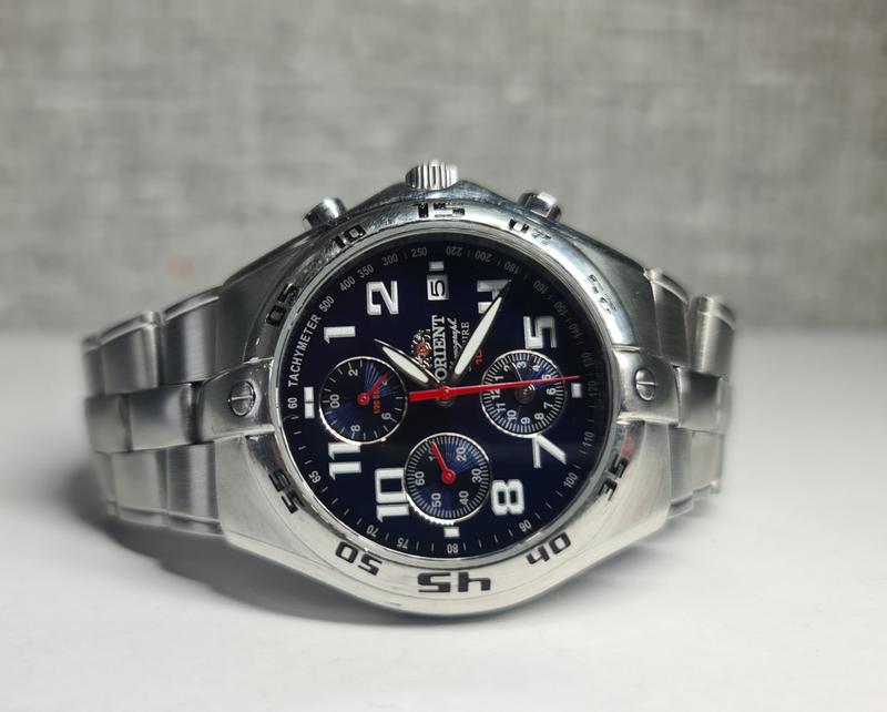 Orient chronograph sapphire 100m clearance