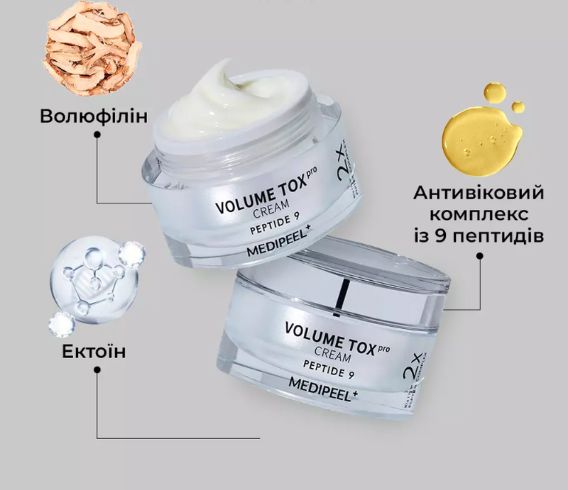 Medipeel+ peptide 9 volume tox cream pro крем з 9 пептидами для ...