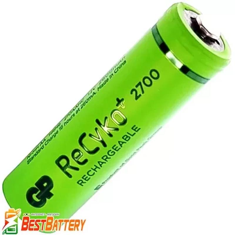 Акумулятори аа gp recyko+ 2700 series, 2600 mah поштучно, ni-mh, rtu ...
