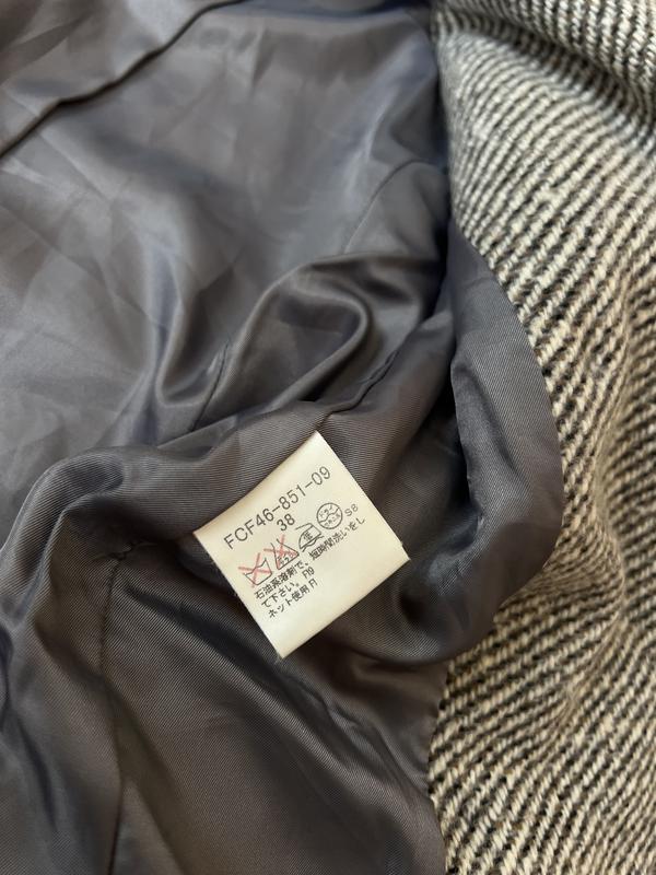 Burberry blue label tweed pea coat женское шерстяное пальто твид