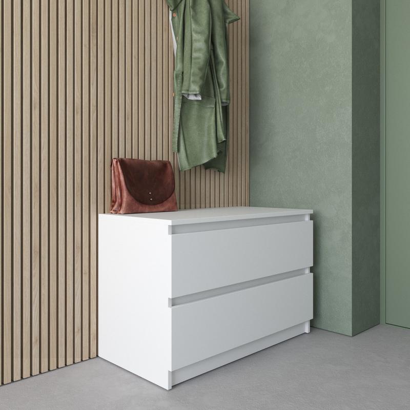 Комод тумба на 2 выдвижных ящика c фасадами без ручек r-19,комоды тумбы ...