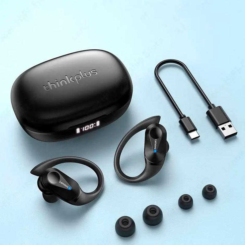 Беспроводные наушники Lenovo LP75 black блютуз для телефона Bluetooth вакуумні - фото 1 - id-p1790784610