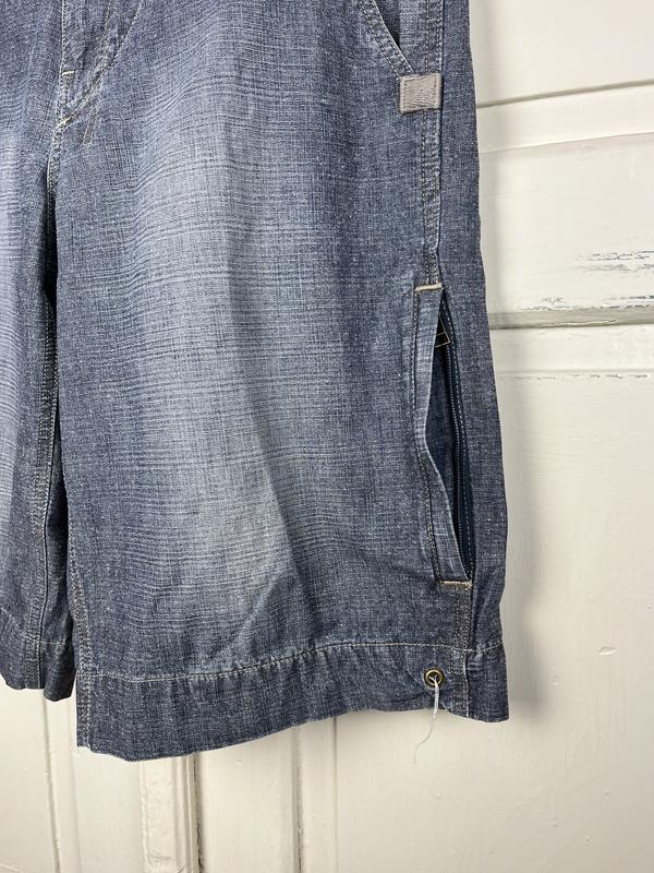 G star raw шорты джинсовые y2k rap baggy fit мультипокет — цена