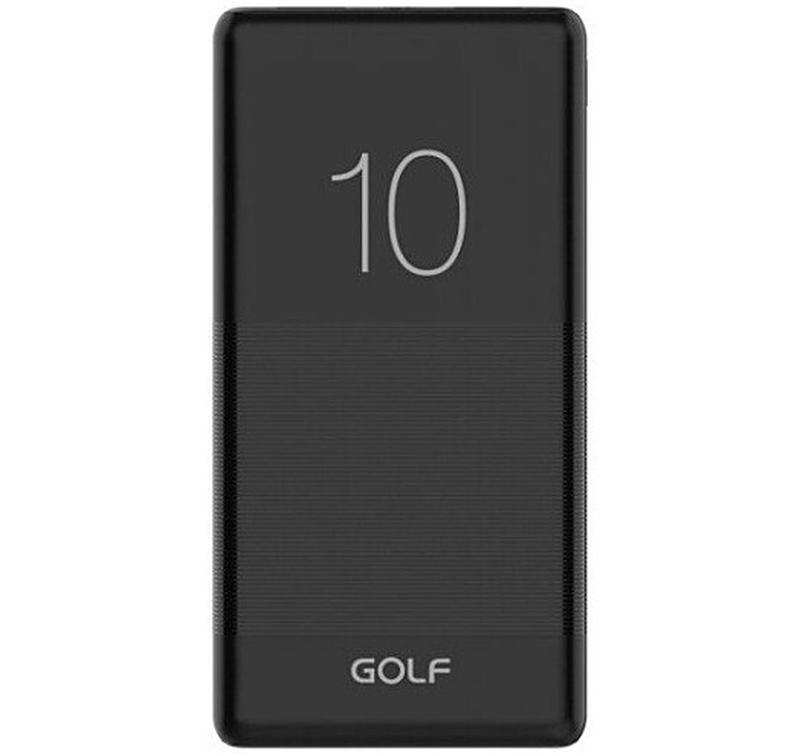 Внешний аккумулятор, power bank golf g80 10000mah 10w black, повербанк