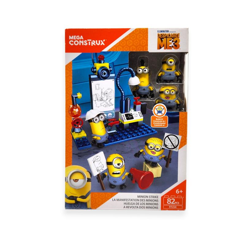 Конструктор, лего миньоны mega construx: despicable me 3 minion strike ...