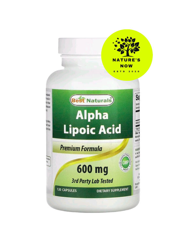 Best naturals альфа липоевая кислота 600 мг - 120 капсул / сша — цена ...