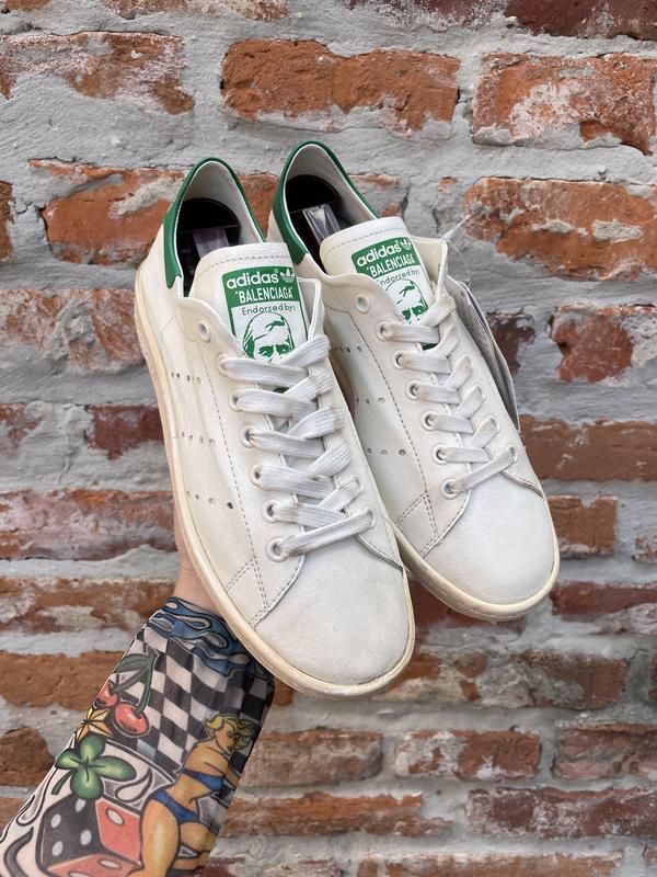 Green adidas stan smith womens discount