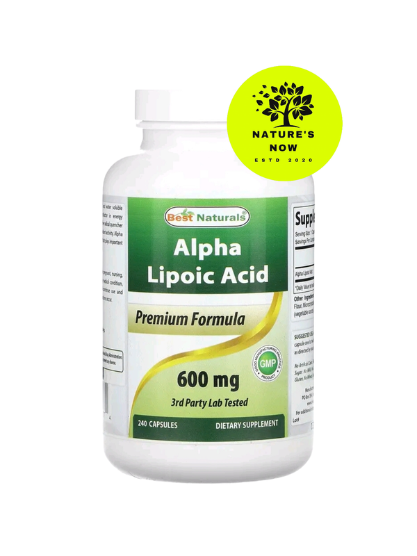 Best naturals альфа липоевая кислота 600 мг - 240 капсул / сша — цена ...