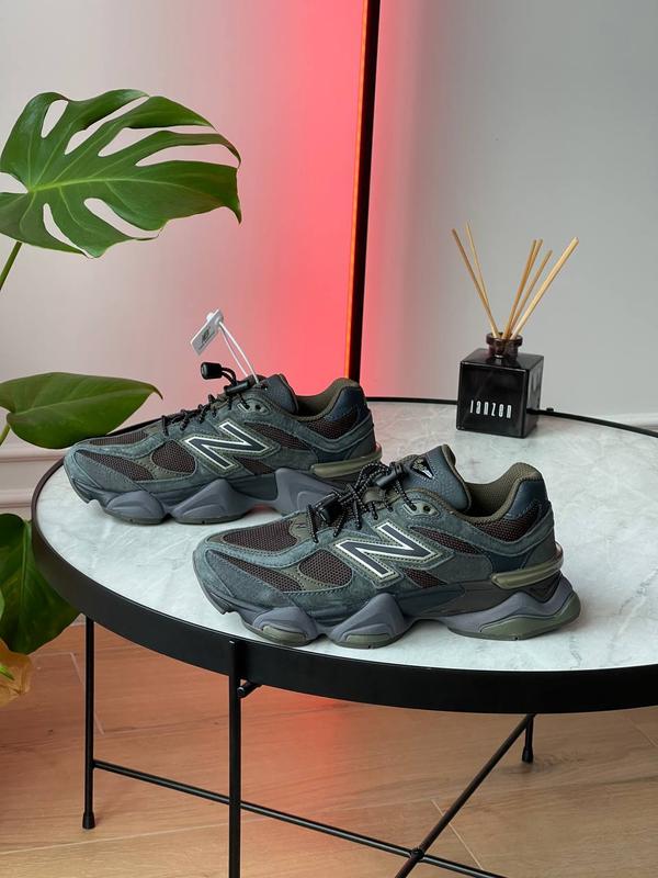 Женские кроссовки new balance 9060 blacktop dark moss — цена