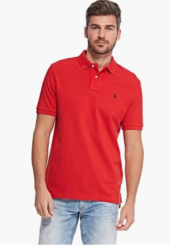 Mens ralph lauren polo shirts red hotsell