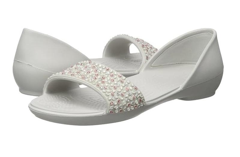 Crocs крокс босоножки сандалии туфли lina embellished dorsay ballet ...