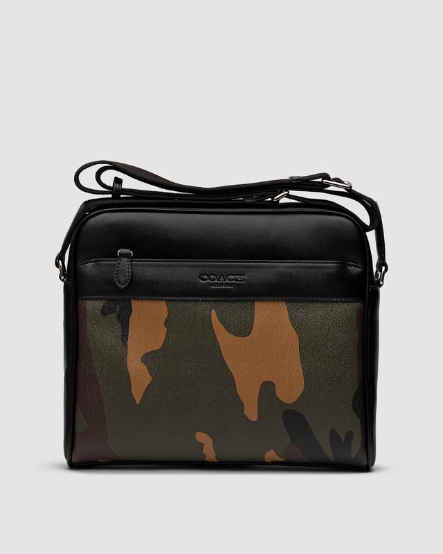 Handbag COACH Emb Croc Studio Sb C6640 V5BLK Black V5 167624685 coach charles camera crossbody messenger bag camo 3625