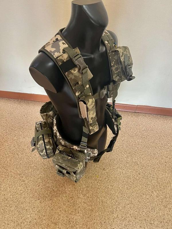 Разгрузочный пояс рпс тактический пиксель (с подсумками) армейский пояс ...