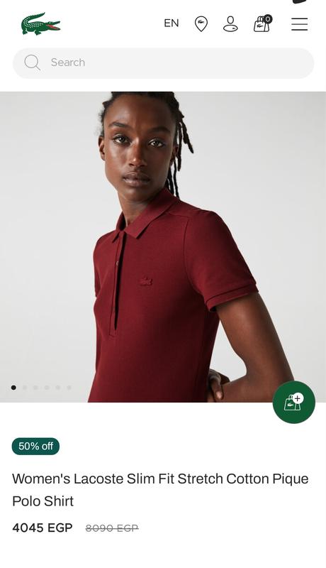 Lacoste size 38 shirt hotsell