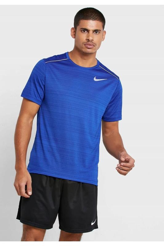 Чоловіча легка спортивна футболка nike running dri fit / найк драй фіт ...