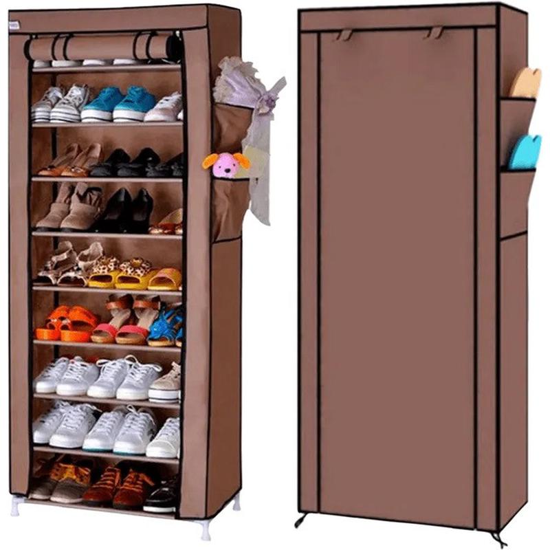Тканевый стеллаж для хранения обуви ason shoe cabinet 9 полок 160 x 60 ...