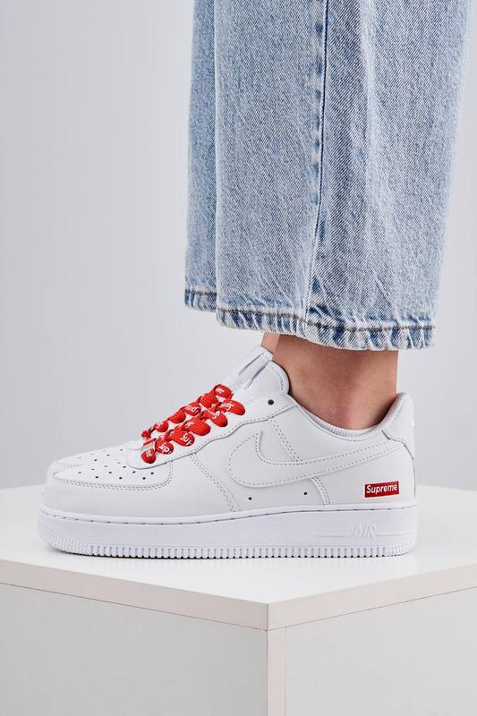 Nike air force 1 x supreme white — цена 2600 грн в каталоге