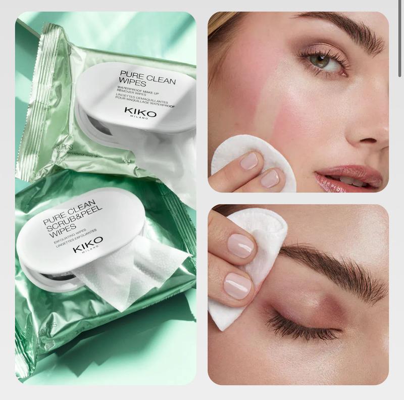 Салфетки kiko milano для снятия макияжа new pure clean wipes — цена 385 ...