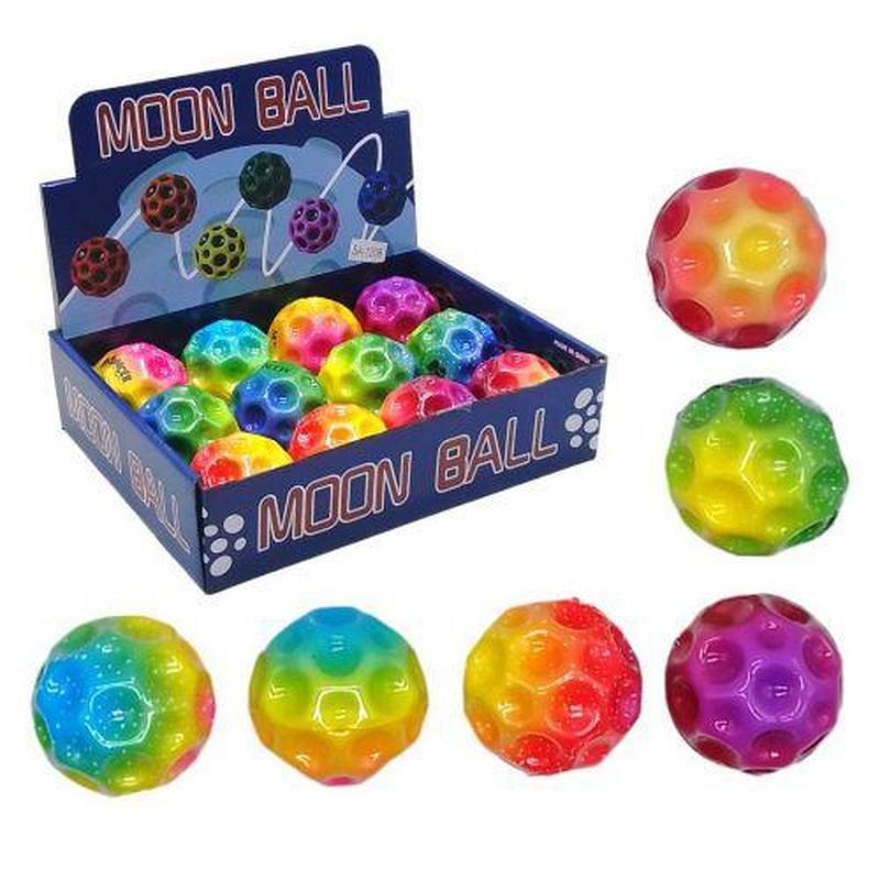 Уценка. антигравитационный мячик gravity (moon) ball, радужный, 6,5 см ...