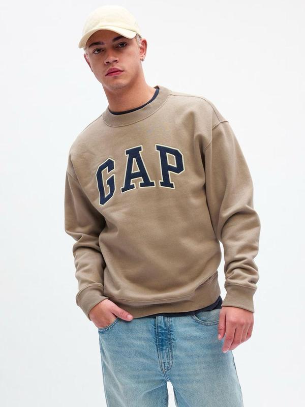 gap logo sweatshirt 169074264 l cool brown s Reclaimed vintage Inspired walking beer can graphic organic cotton t shirt in ecru m