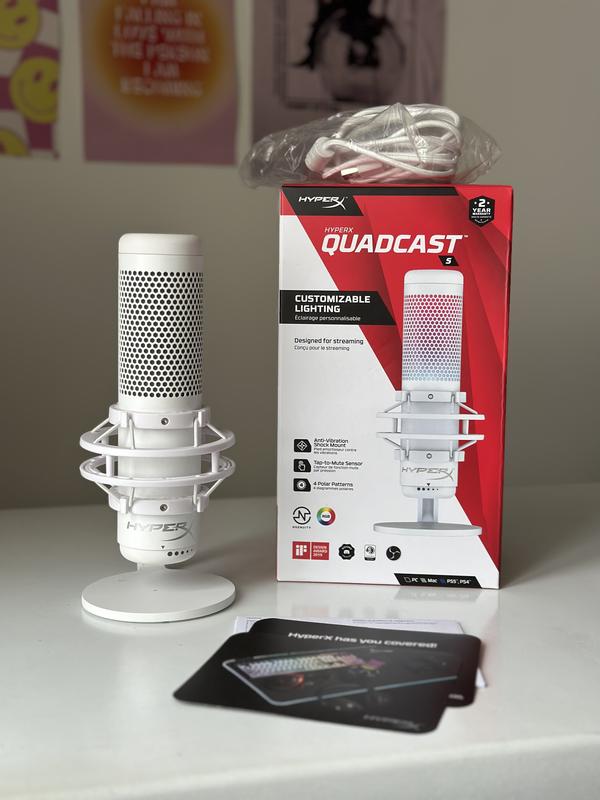 HyperX QuadCast S ホワイトusb QuadCast S – USB Condenser Gaming Microphone | HyperX