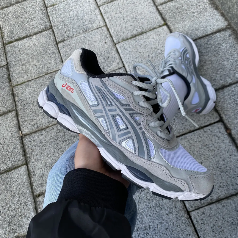Мужские кроссовки asics gel nyc steel grey, мужские кроссовки, асикс ...
