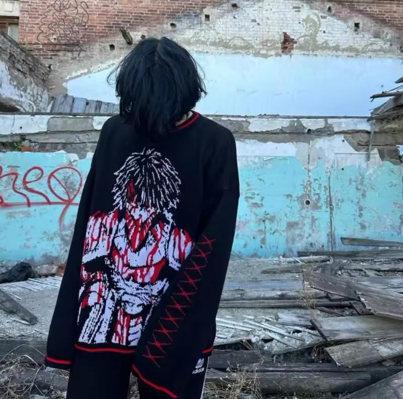 Свитер zxc zxcursed hikikomori kai tiltless tadowstore