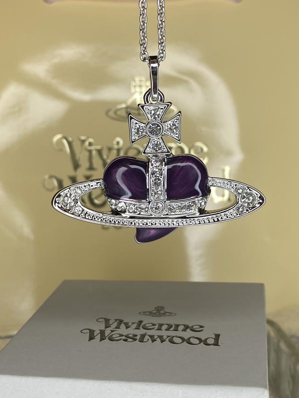 Vivienne westwood red heart кулон, кольє, чокер — цена 2200 грн в