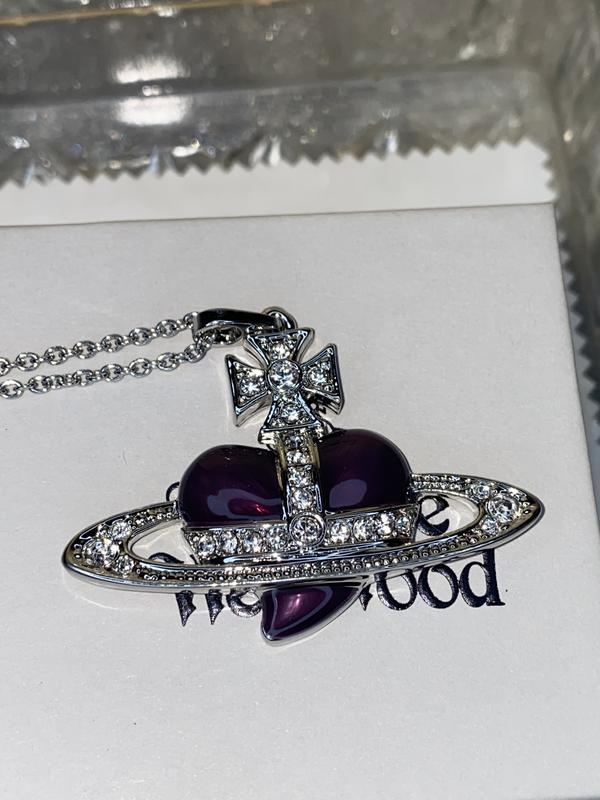 Vivienne westwood red heart кулон, кольє, чокер — цена 2200 грн в