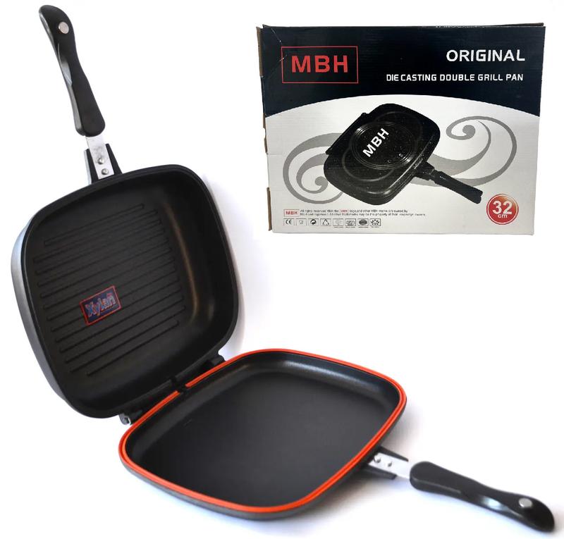 Die casting double grill pan hotsell