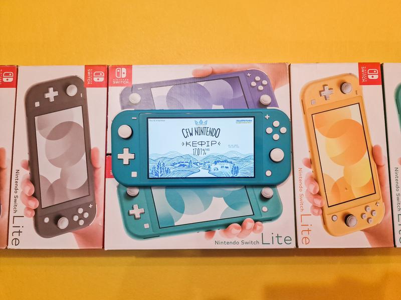 Прошитая nintendo switch lite 32+128 gb kefir новая (чипированая