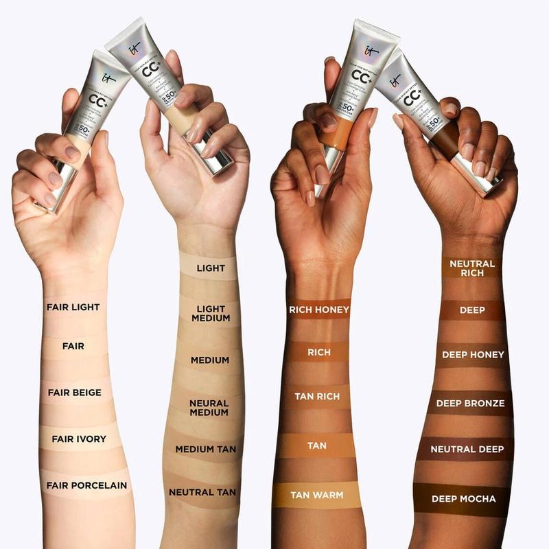 it cosmetics cc cream foundation spf 50 fair light 2045